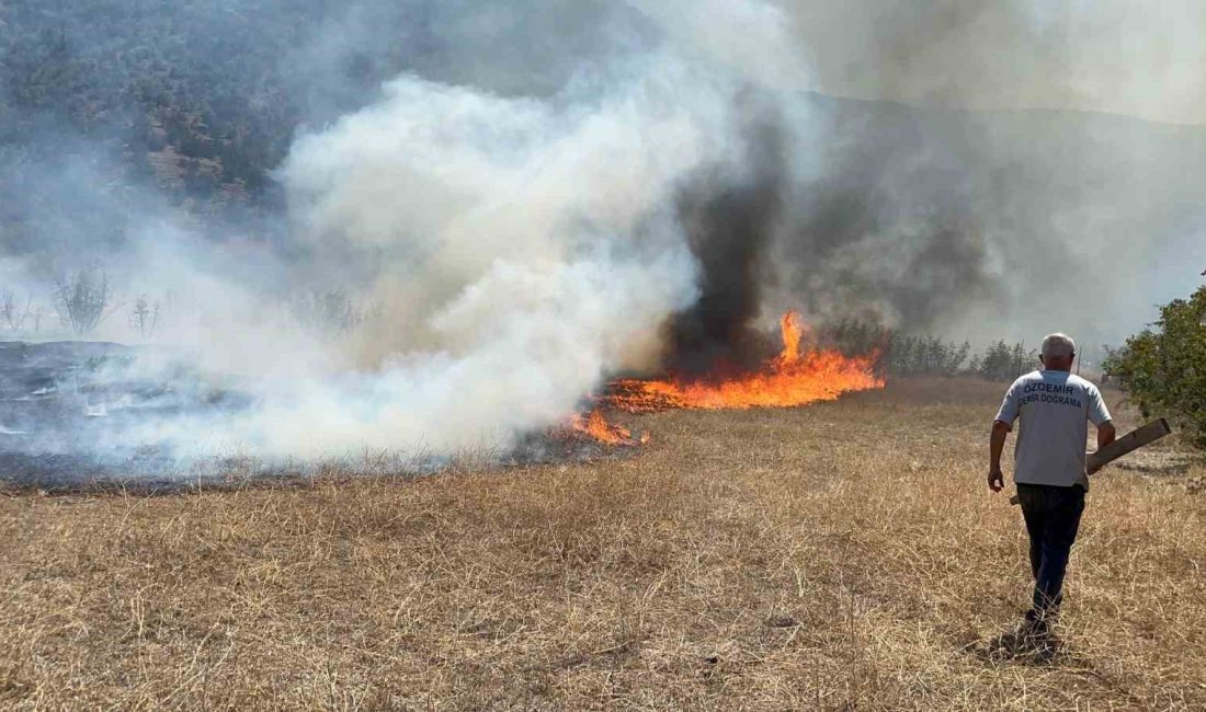 KASTAMONU'NUN TOSYA İLÇESİNDE BİR ARAZİDE ÇIKAN ARAZİ YANGINI ORMANLIK ALANA