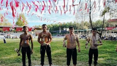 SAKARYA'DA DÜZENLENEN 59. AKBALIK YAĞLI GÜREŞLERİ'NE KATILAN KÖRFEZLİ GÜREŞÇİLER, 2.