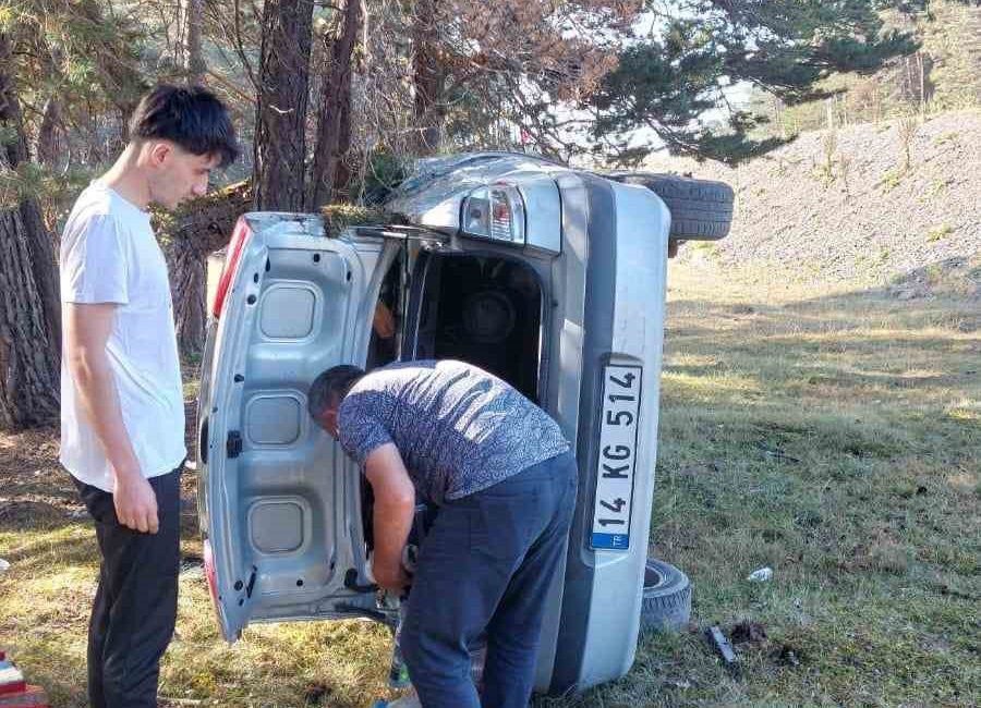 BOLU'DA KONTROLDEN ÇIKAN OTOMOBİLİN