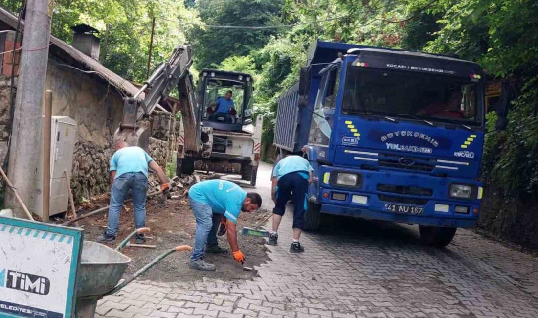 KOCAELİ'DE YOL BAKIM TİMİ