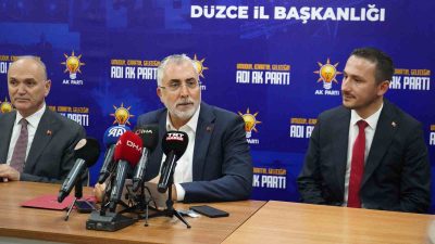 ÇALIŞMA VE SOSYAL GÜVENLİK BAKANI VEDAT IŞIKHAN, AK PARTİ DÜZCE