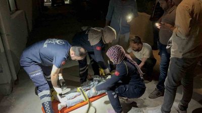DÜZCE’DE 4 KATLI BİNANIN 2. KATINDAN DÜŞEREK YARALANAN ADAM HASTANEYE