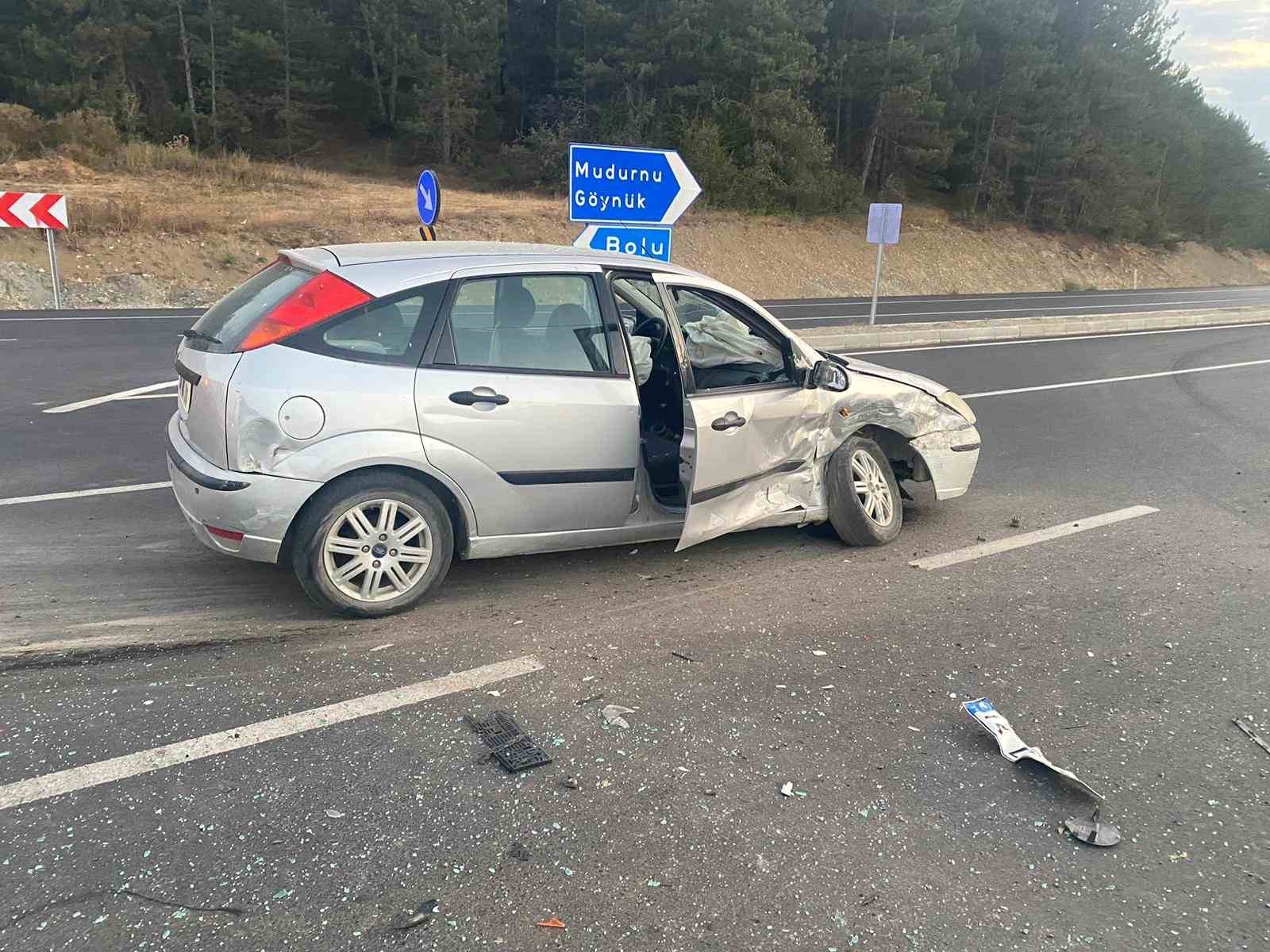 Bolu’da trafik kazası: 3 yaralı