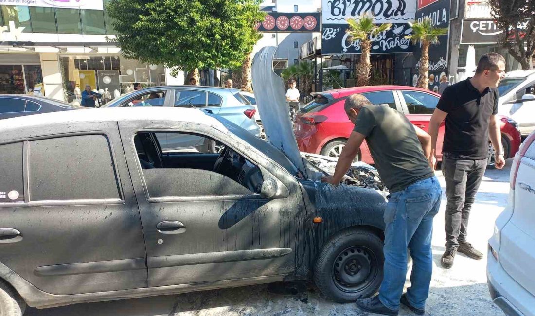 DÜZCE’DE MOTOR KISMINDAN TUTUŞAN