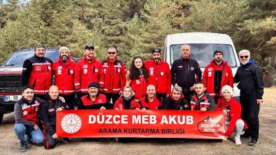 DÜZCE'DE ÖĞRETMENLER TARAFINDAN OLUŞTURULAN MİLLİ EĞİTİM BAKANLIĞI ARAMA KURTARMA EKİBİ,