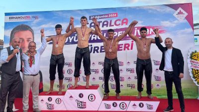 SAKARYA BÜYÜKŞEHİR BELEDİYESİ GÜREŞ SPORCULARI, İSTANBUL’DA GERÇEKLEŞTİRİLEN GELENEKSEL YAĞLI PEHLİVAN