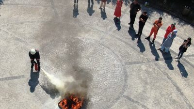 DÜZCE ORMAN İŞLETME MÜDÜRLÜĞÜNDE İŞYERİ YANGIN GÜVENLİK EĞİTİMİ VE UYGULAMALI