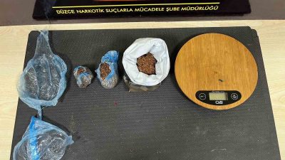DÜZCE’DE DAHA ÖNCE UYUŞTURUCU MADDE TİCARETİ YAPMAK SUÇUNDAN İŞLEM YAPILAN