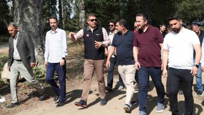 DÜZCE VALİSİ SELÇUK ASLAN, DÜZCE-SAMANDERE ŞELALESİ-SİNEKLİ YAYLASI-ABANT GÖLÜ TURİZM ROTASINDA