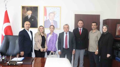 MACARİSTAN'DA PROGRAMA KATILAN PROJE EKİBİ, KAYMAKAM ÖZTÜRK'E ZİYARET ETTİ