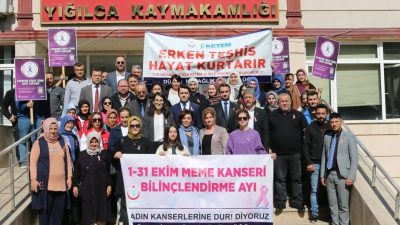 DÜZCE’NİN YIĞILCA İLÇESİNDE MEME KANSERİ FARKINDALIK AYI ETKİNLİKLERİ KAPSAMINDA YÜRÜYÜŞ