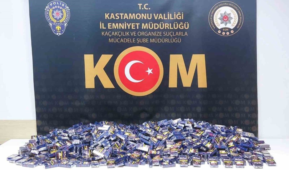 KASTAMONU’DA POLİS EKİPLERİ TARAFINDAN 19 BİN 400 ADET DOLDURULMUŞ MAKARAN
