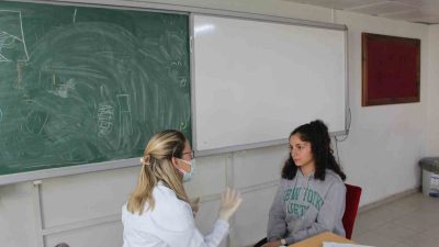 DÜZCE İL SAĞLIK MÜDÜRLÜĞÜ EKİPLERİ, DÜZCE FEN LİSESİ’NDE OKUYAN LİSE