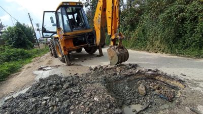 DÜZCE İL ÖZEL İDARESİ EKİPLERİ 4 AYRI KÖYDE MEYDANA GELEN