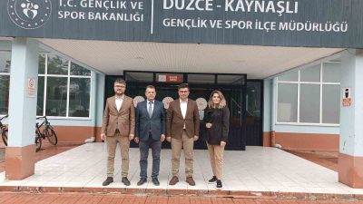 DÜZCE GENÇLİK VE SPOR İL MÜDÜRÜ İSA YAZICI, KAYNAŞLI SPOR