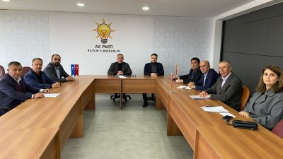 AK PARTİ İL BAŞKANI YILDIRIM KONGRE ÖNCESİNDE TOPLANTI YAPTI