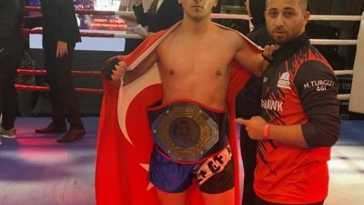BİLECİKLİ SPORCU MÜCAHİT TURGUT, WORLD K1 FEDERASYONU TARAFINDAN DÜZENLENEN ORGANİZASYONDA