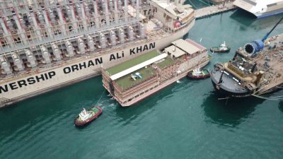 HATAY'IN İSKENDERUN İLÇESİNDE DEPREMZEDELERİN GEÇİCİ OLARAK BARINMA İHTİYAÇLARININ KARIŞLANDIĞI KARADENİZ