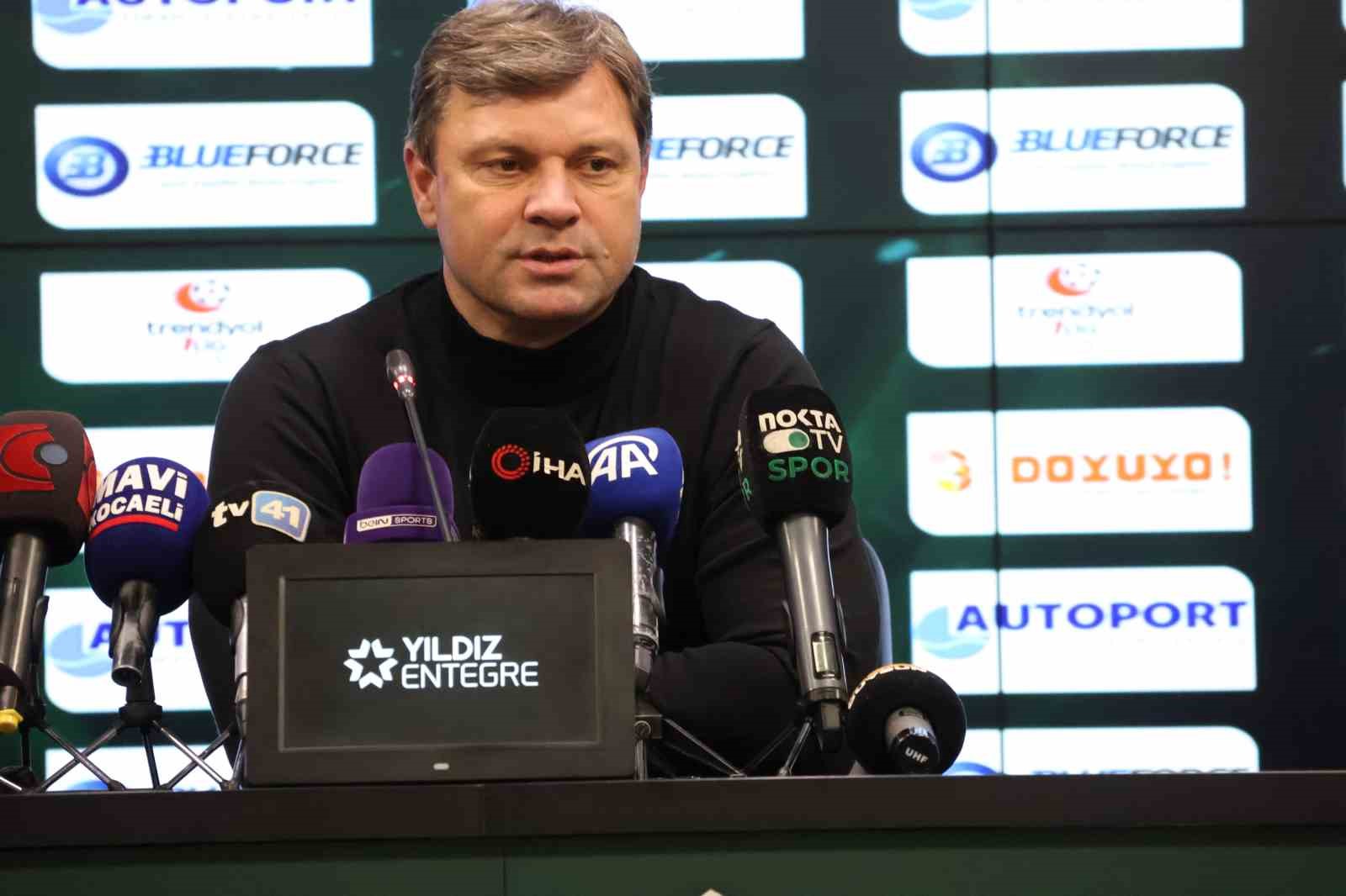 KOCAELİSPOR TEKNİK DİREKTÖRÜ ERTUĞRUL SAĞLAM, BANDIRMASPOR MAÇININ ARDINDAN YAPTIĞI AÇIKLAMADA,
