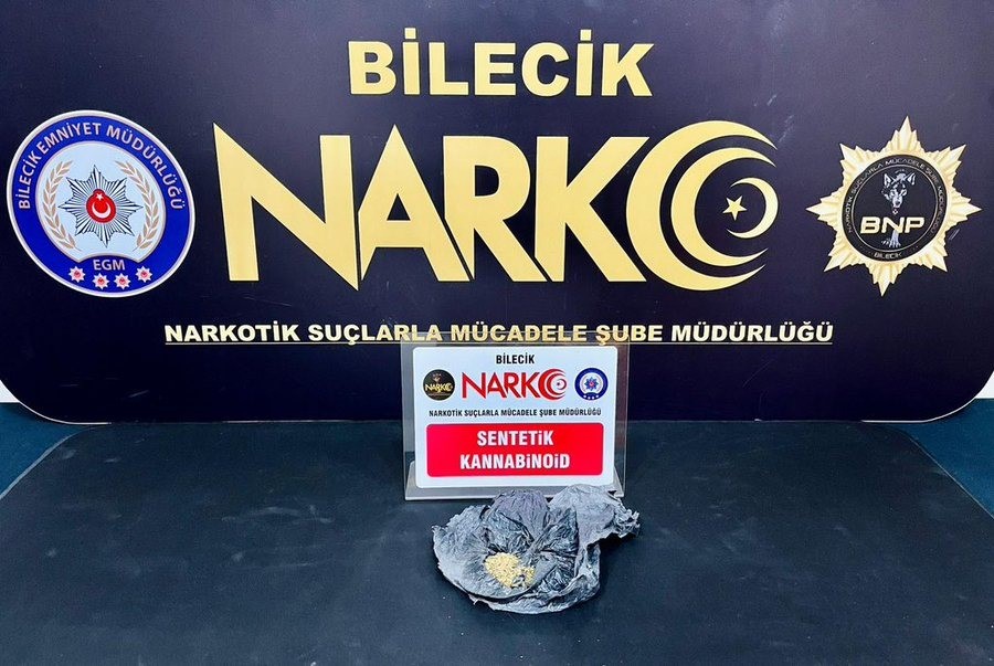 BİLECİK'TE; 4,51 GRAM SENTETİK