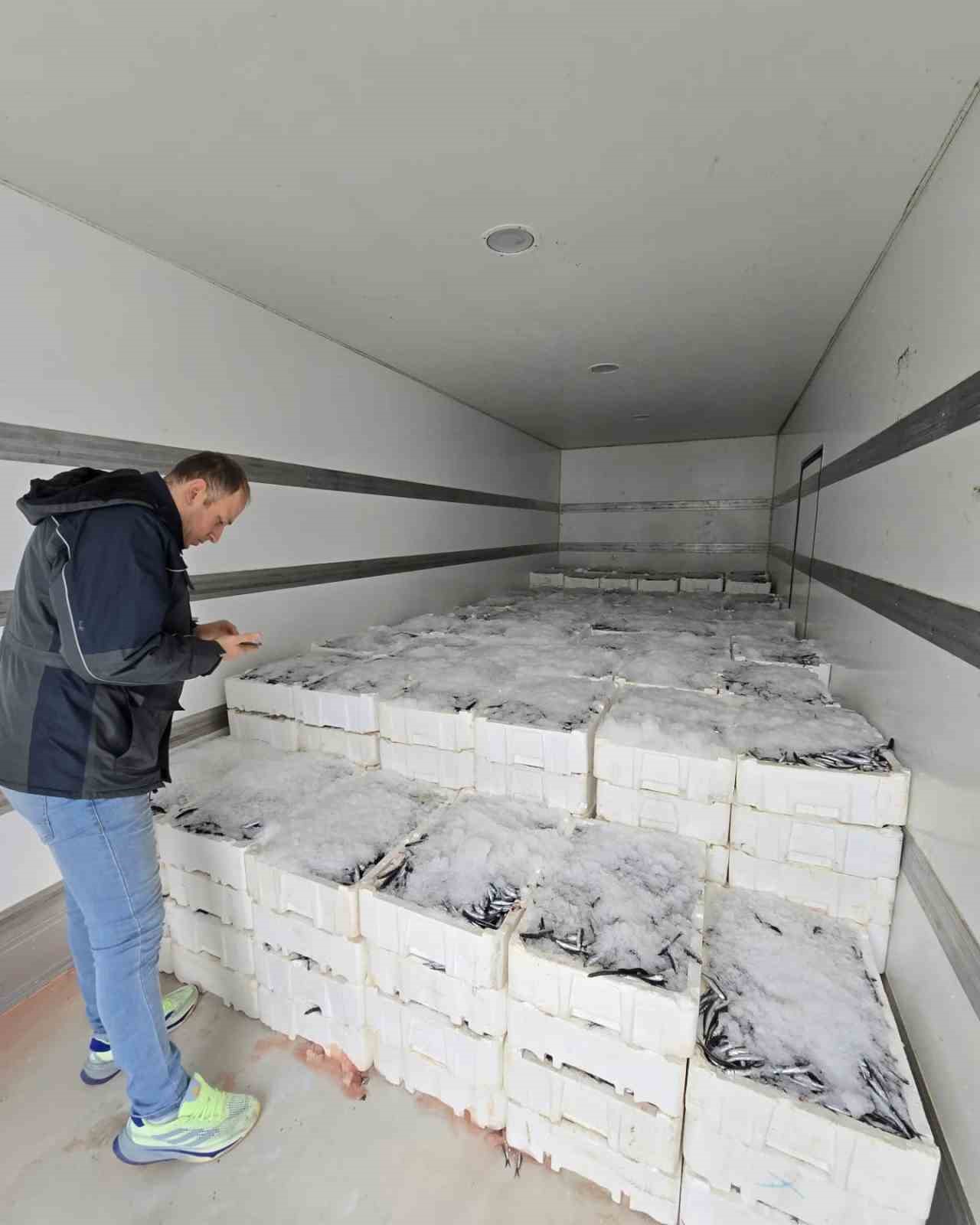 KASTAMONU’NUN ÇATALZEYTİN İLÇESİ AÇIKLARINDA KARADENİZ’DE HAMSİ BEREKETİ SÜRÜYOR.