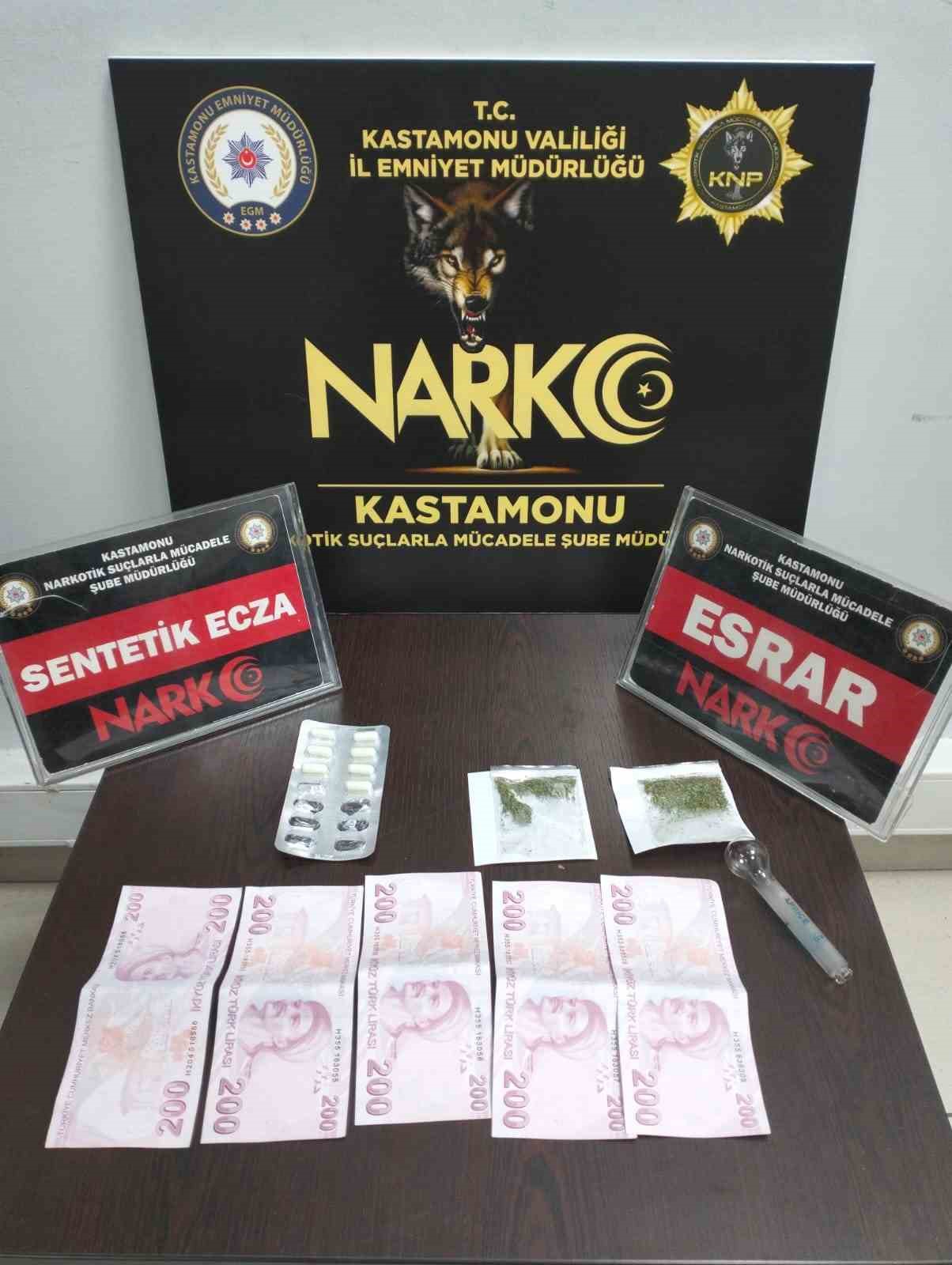 KASTAMONU’DA İL EMNİYET MÜDÜRLÜĞÜ EKİPLERİNCE İL MERKEZİNDE GERÇEKLEŞTİRİLEN OPERASYONLARDA GÖZALTINA