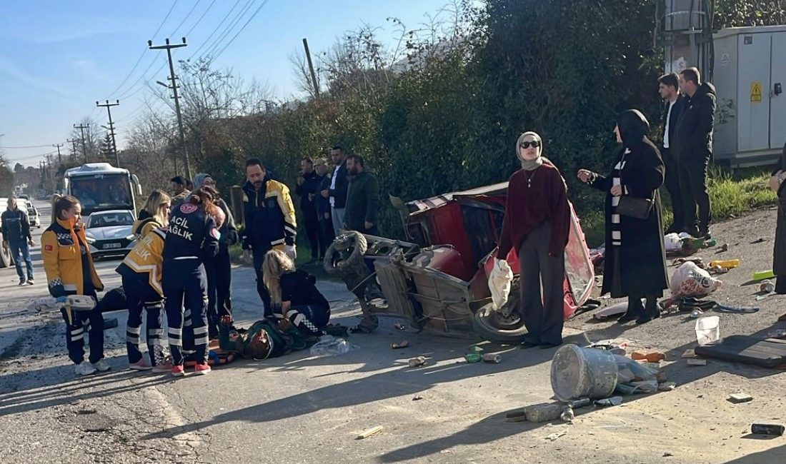 SAKARYA'NIN SAPANCA İLÇESİNDE KAMYONET