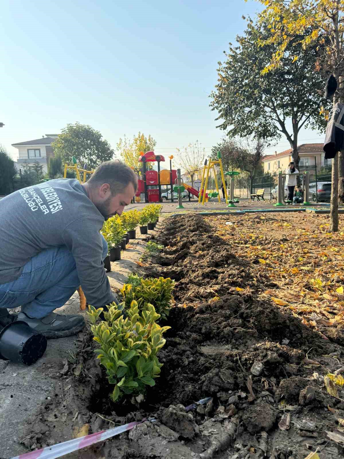 Serdivan’ın yeşil alanları güzelleşiyor