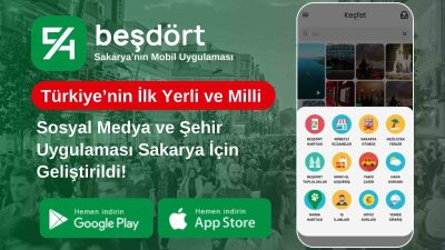 SAKARYA’NIN YENİ SOSYAL MEDYA VE SOSYAL ŞEHİR UYGULAMASI ‘BEŞDÖRT’, APP