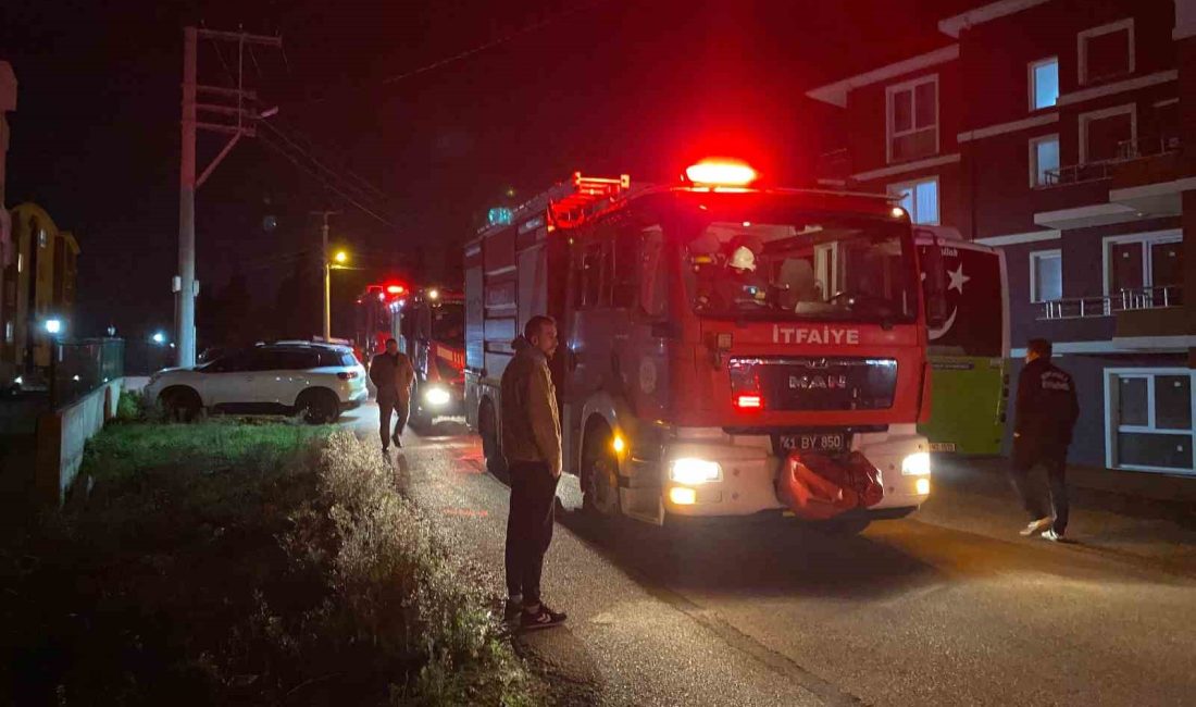 KOCAELİ'NİN GÖNDOĞDU MAHALLESİNDE YANGIN