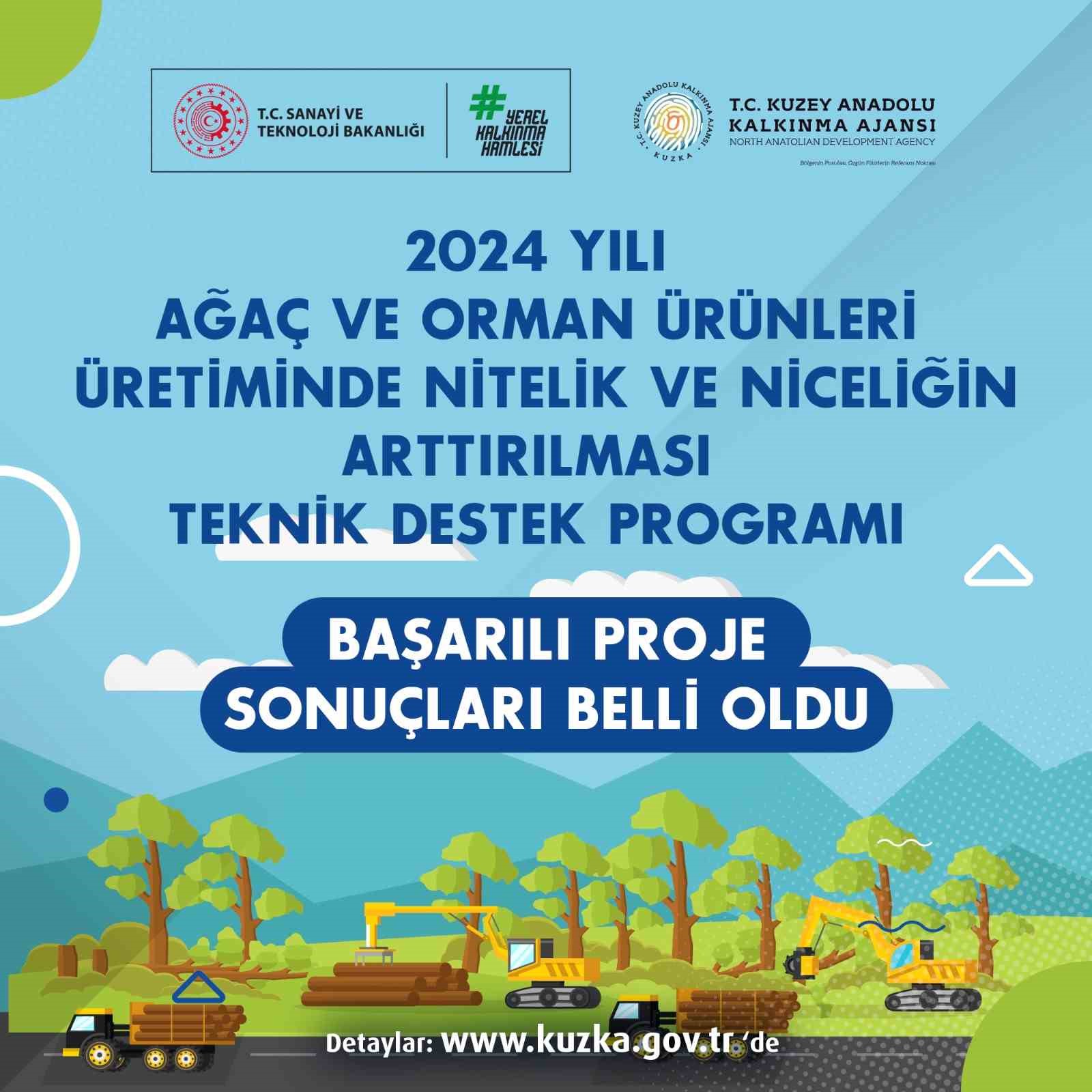 KUZEY ANADOLU KALKINMA AJANSI'NIN “2024 YILI AĞAÇ VE ORMAN ÜRÜNLERİ