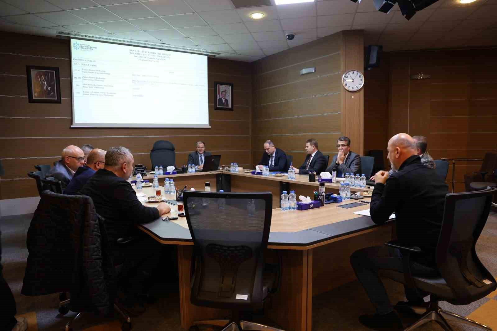 KOCAELİ BÜYÜKŞEHİR BELEDİYESİ HAFTALIK OLAĞAN ENCÜMEN TOPLANTISINDA ZABITA DAİRESİ BAŞKANLIĞI