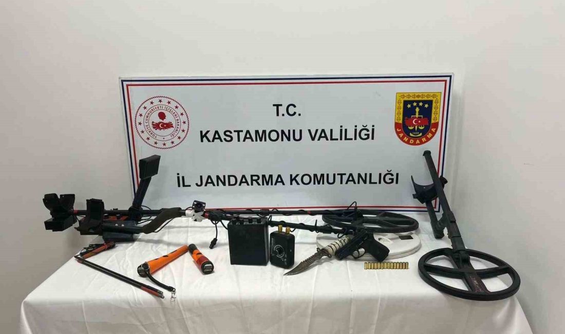 KASTAMONU’NUN TOSYA İLÇESİNDE İZİNSİZ KAZI PAN 4 ŞAHIS, JANDARMA EKİPLERİNCE