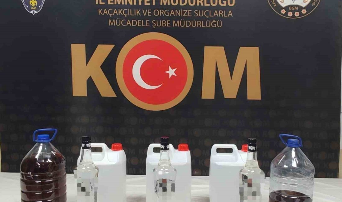 KASTAMONU'DA POLİS EKİPLERİ TARAFINDAN YAPILAN YAPILAN OPERASYONDA 15 LİTRE ETİL