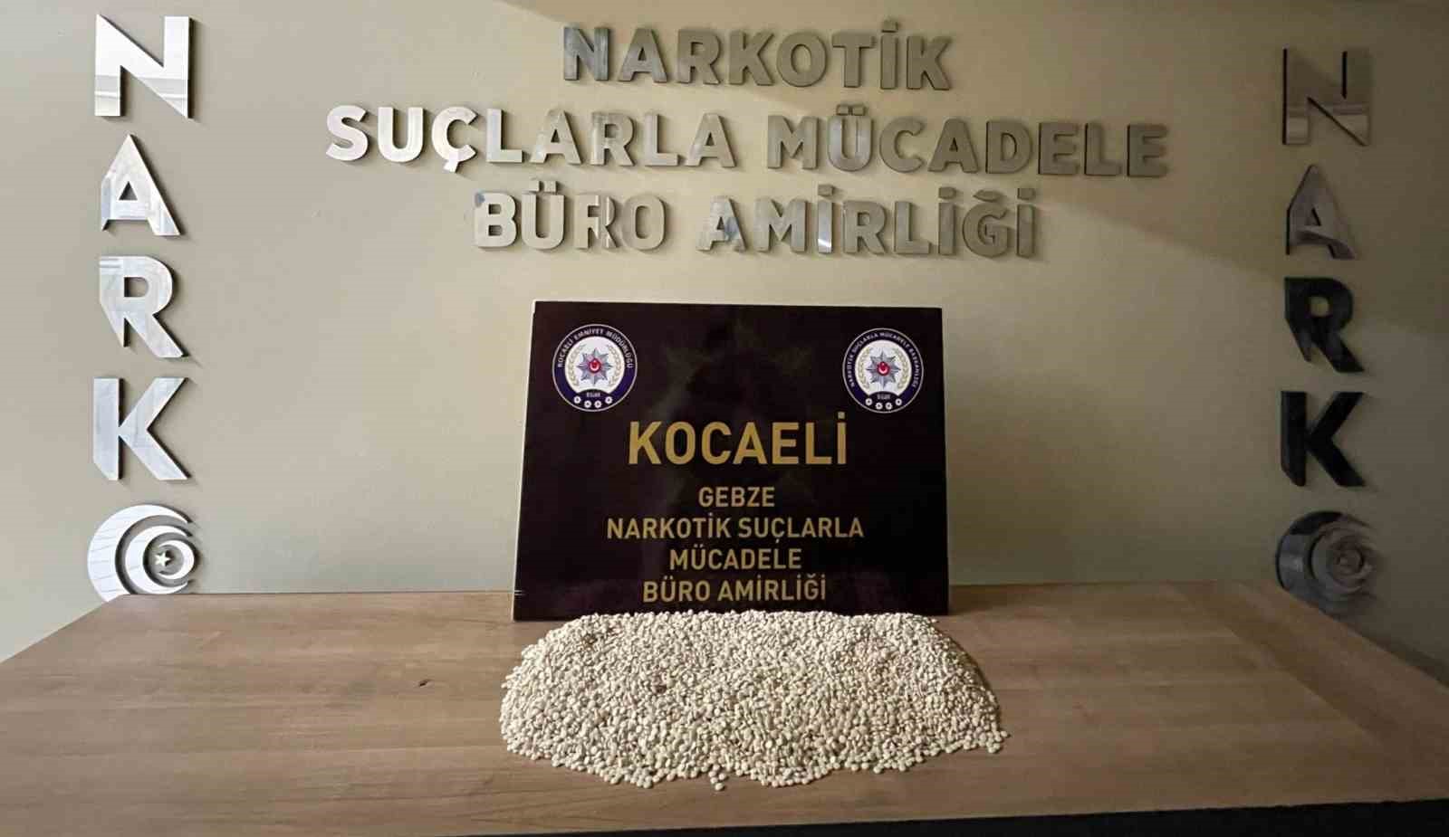 Kocaeli’de 17 bin uyuşturucu hap ele geçirildi