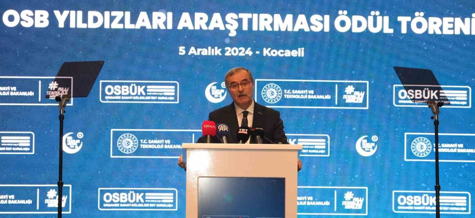 OSBÜK BAŞKANI MEMİŞ KÜTÜKCÜ BİR KONUŞMA YAPTI