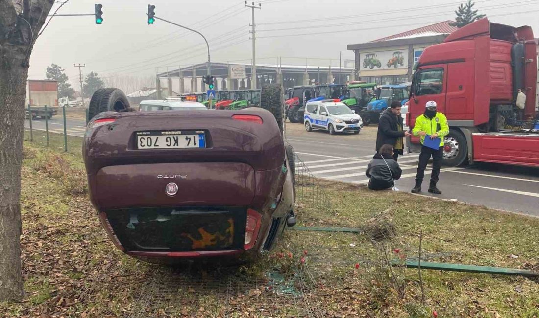 BOLU’DA KONTROLDEN ÇIKAN OTOMOBİL