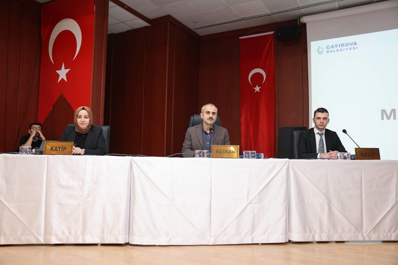 ÇAYIROVA BELEDİYESİ'NİN ARALIK AYI MECLİS TOPLANTISI YAPILDI. 5 GÜNDEM MADDESİ