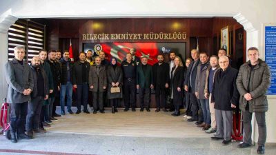 AK PARTİ HEYETİ, BİLECİK İL EMNİYET MÜDÜRÜ HAKAN YILMAZ İLE