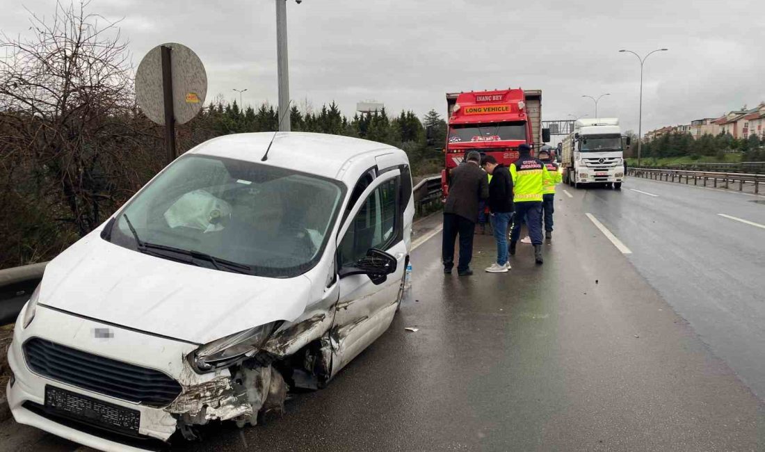 KOCAELİ TEM OTOYOLU'NDA ARIZALANARAK