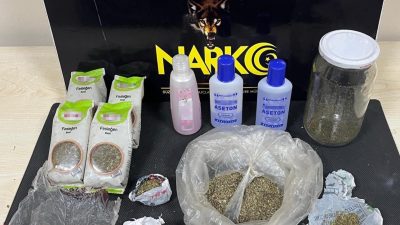 ŞÜPHELİ ŞAHISTAN 5 PARÇA HALİNDE 35 GRAM SENTETİK KANNABİNOİD, DARALI