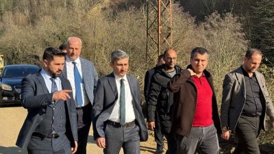 ÇİLİMLİ İLÇESİ DÜVERDÜZÜ-YENİVAKIF GÖLET YOLU’NDA YAPILACAK ÇALIŞMALARLA İLGİLİ YERİNDE İNCELEME