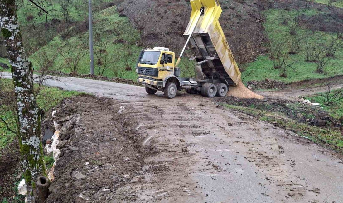 DÜZCE’DE YAĞIŞLAR SONRASINDA OLUŞAN