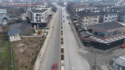 DÜZCE BELEDİYESİ, DÜZCE ÜNİVERSİTESİ KAMPÜSÜNE ULAŞIMI SAĞLAYAN YOLDA ÖNEMLİ BİR