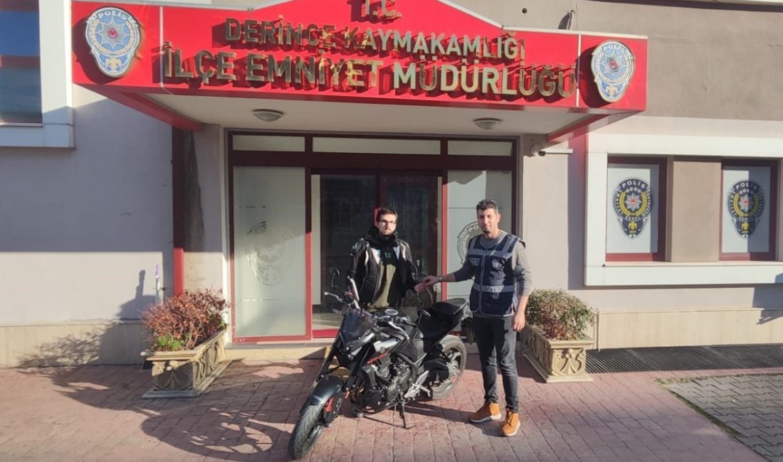 ÇALINTI MOTOSİKLET İSTANBUL'DA BULUNARAK