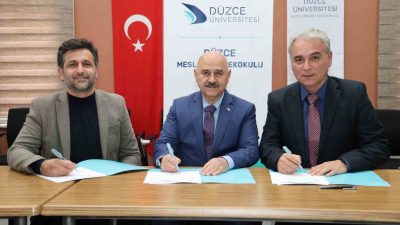 DÜZCE MESLEK YÜKSEKOKULU, ÖZEL SEKTÖR FİRMALARIYLA BÜYÜK İŞ BİRLİĞİNE GİDEREK