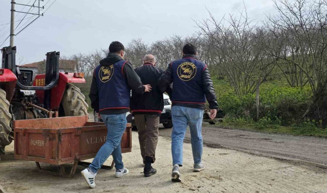10 yıl hapis cezası olan şüpheli, jandarma ekiplerince yakalandı 10 yıl 1 ay 15 gün kesinleşmiş hapis cezası bulunan