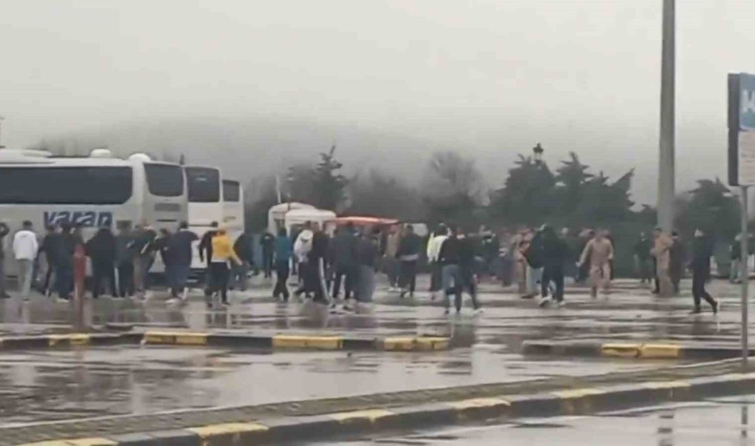 Mola verdikleri Bolu’da Ankaragücü takımının iki farklı taraftar grubu Highway