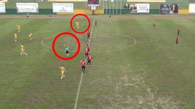 Kocaeli’de Darıca Gençlerbirliği ile Gölcükspor arasında oynanan Bölgesel Amatör Lig