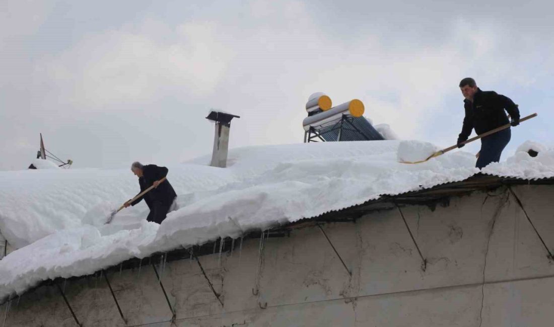 Kastamonu’da kar kalınlığının 2 metrenin üzerine çıktığı Küre ilçesinde, hayat